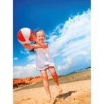 MP2501310 pelota hinchable de playa rojo pvc 2