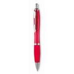 MP2508110 Keto - Bolígrafo Río de color en ABS Rojo Transparente