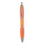 MP2508120 Keto - Bolígrafo Río de color en ABS Naranja Transparente