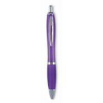 MP2508130 Keto - Bolígrafo Río de color en ABS Violeta Transparente