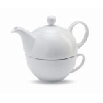 MP2509790 set de tetera y taza 400 ml blanco ceramica 1