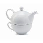 MP2509790 set de tetera y taza 400 ml blanco ceramica 5