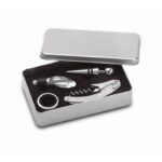 MP2511370 set de vino en caja de metal plateado acero inoxidable 1