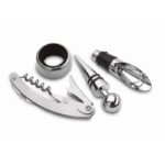 MP2511370 set de vino en caja de metal plateado acero inoxidable 3