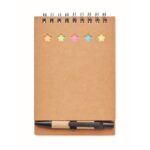 MP2512410 libreta con boligrafo y marcad beige papel 1