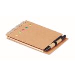 MP2512410 libreta con boligrafo y marcad beige papel 4