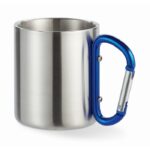 MP2514400 taza con asa mosqueton azul acero inoxidable 1