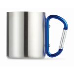 MP2514400 taza con asa mosqueton azul acero inoxidable 3