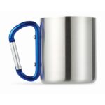 MP2514400 taza con asa mosqueton azul acero inoxidable 4