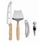 MP2515260 set para queso y vinos natural bambu 6