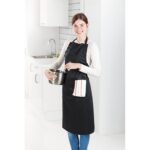 MP2515380 delantal de cocina ajustable negro poliester algodon 2