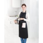 MP2515380 delantal de cocina ajustable negro poliester algodon 5