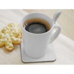 MP2515450 taza con cuchara de ceramica blanco gres 6