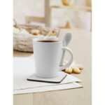 MP2515450 taza con cuchara de ceramica blanco gres 8