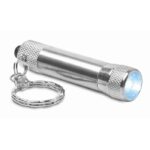 MP2517660 llavero con mini linterna plateado aluminio 1
