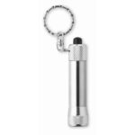 MP2517660 llavero con mini linterna plateado aluminio 2