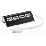 MP2522580 hub usb de 4 puertos negro aluminio 1