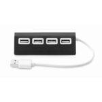 MP2522580 hub usb de 4 puertos negro aluminio 3