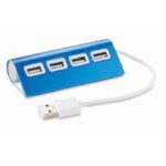 MP2522590 hub usb de 4 puertos azul aluminio 1