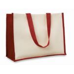 MP2525340 bolsa de la compra yute y lona rojo yute 1