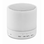 MP2527250 altavoz circular inalambrico blanco plastico 1