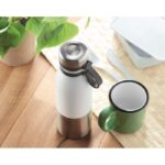 MP2539360 termo de doble capa de 600 ml blanco acero inoxidable 2