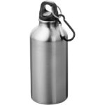 MP2621020 botella de 400ml de aluminio con mosqueton gris aluminio 1