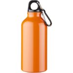 MP2621100 botella de 400ml de aluminio con mosqueton naranja aluminio 2