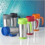 MP2622070 taza isotermica de 400 ml gris acero inoxidable plastico 5