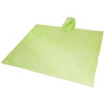 MP2624510 poncho impermeable desechable con funda verde plastico pe 1