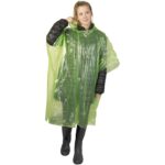 MP2624510 poncho impermeable desechable con funda verde plastico pe 4