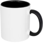 MP2627500 taza de 350 ml para sublimacion con asas e interior de color negro ceramica 1