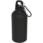 MP2628730 botella con acabado mate y mosqueton de 400ml negro aluminio 1