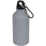 MP2628750 botella con acabado mate y mosqueton de 400ml gris aluminio 1