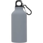 MP2628750 botella con acabado mate y mosqueton de 400ml gris aluminio 2