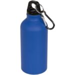 MP2628760 botella con acabado mate y mosqueton de 400ml azul aluminio 1