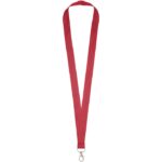 MP2631510 lanyard con mosqueton practico rojo poliester 1