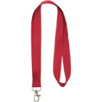 MP2631510 lanyard con mosqueton practico rojo poliester 2