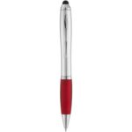 MP2640640 boligrafo con stylus plateado con empuadura de color nash gris plastico abs 1