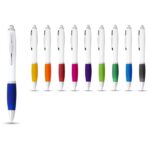 MP2641510 boligrafo blanco con empuadura de color blanco plastico abs 3