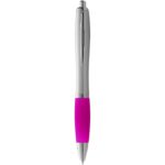 MP2644540 boligrafo plateado con empuadura de color nash gris plastico abs 1