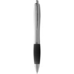 MP2644570 boligrafo plateado con empuadura de color nash gris plastico abs 2