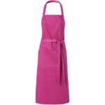 MP2654570 Qimo - Delantal con dos bolsillos de 240g/m² Magenta