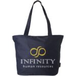 MP2658650 bolsa tote de playa con cremallera azul 600d poliester 2