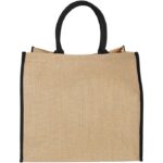 MP2665660 bolsa tote de yute con bordes contrastados natural yute 2