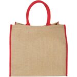 MP2665680 bolsa tote de yute con bordes contrastados natural yute 2