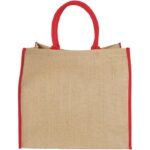 MP2665680 bolsa tote de yute con bordes contrastados natural yute 3