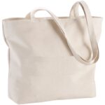 MP2667600 bolsa tote de algodon 320 gm con cremallera natural algodon 320 gm2 2