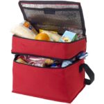 MP2680220 bolsa isotermica de 2 compartimentos con cremallera rojo 600d poliester 1