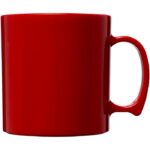 MP2683510 taza de plastico estandar de 300 ml rojo plastico san 2
